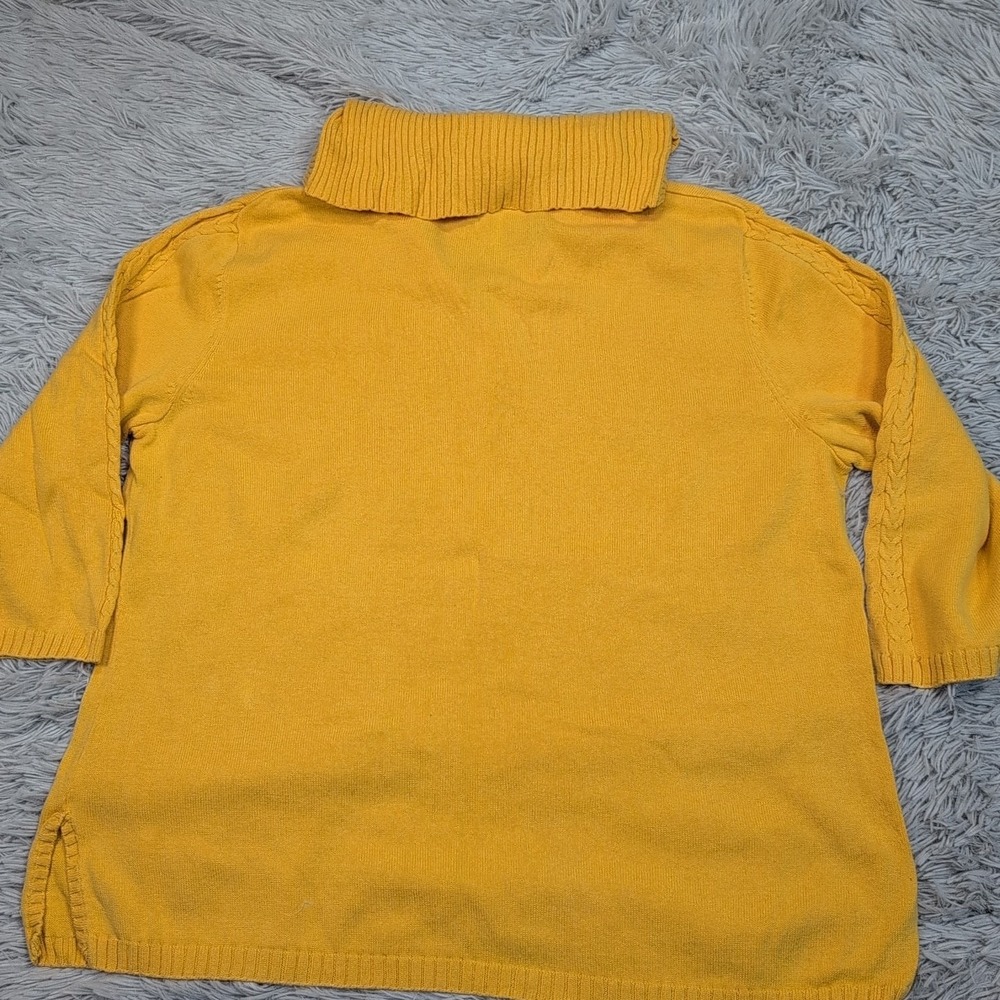 Christopher & Banks Shirt Womens XL Yellow  Casual Comfort Buttons‎ Lightweight - Picture 2 of 9